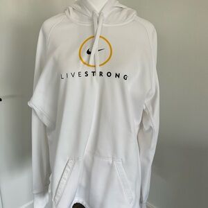 Nike Therma-Fit LIVESTRONG White Hoodie – Size XL